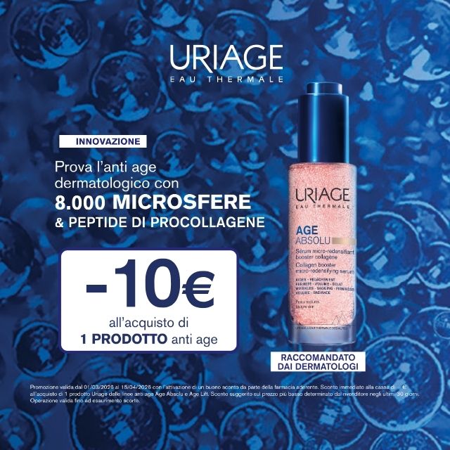 Promozione Uriage -10€ sull'acquisto di un prodotto anti-age